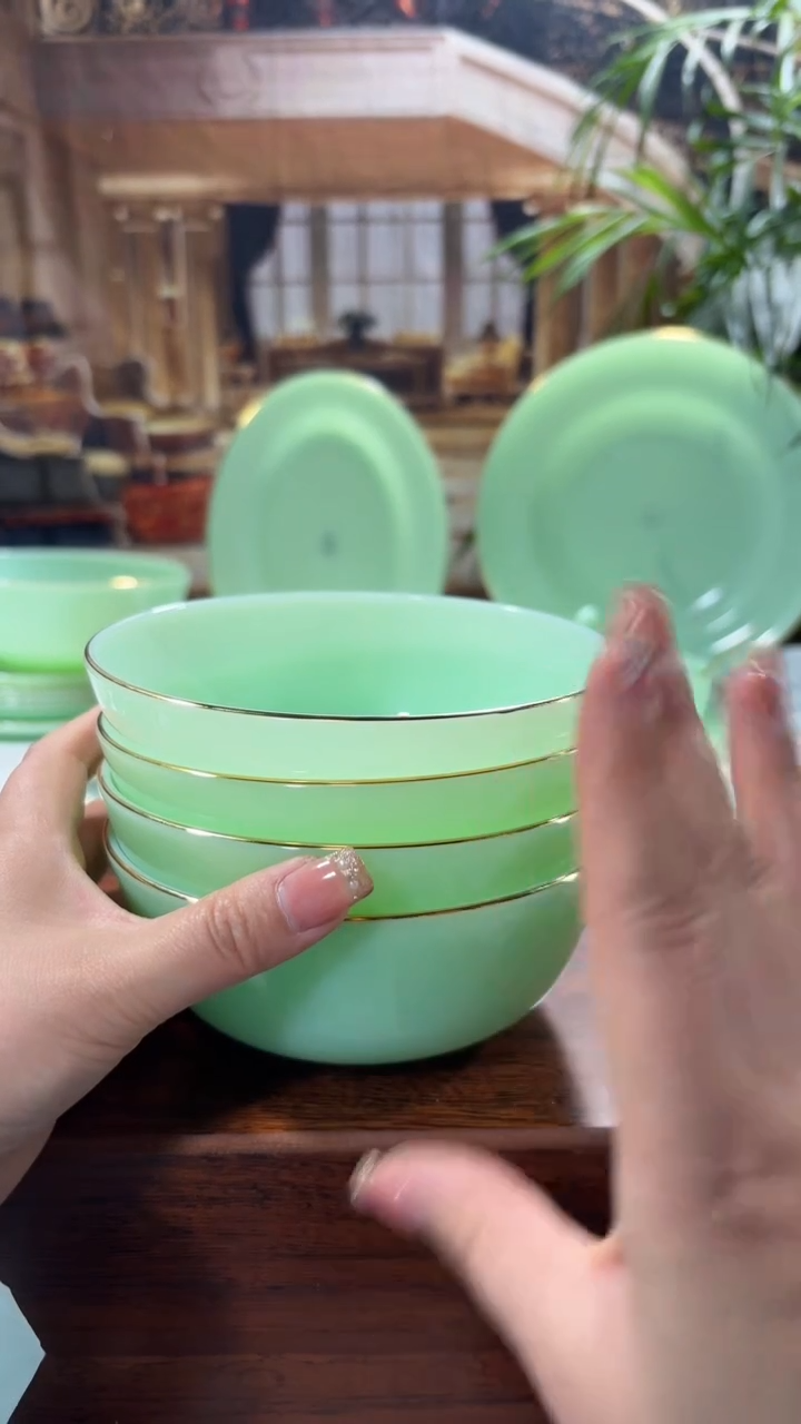 【闪购商品】... 5.5英寸玉瓷碗4个口径13.8厘米 