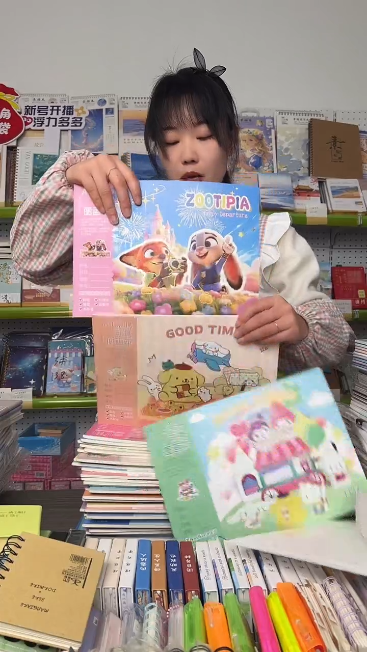 A4涂鸦可撕图画本28张含封面【混搭】 10本