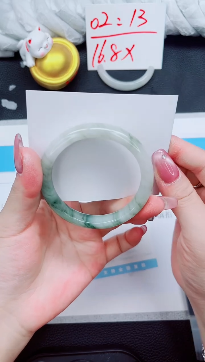 石英质玉未镶嵌手镯239-55.5