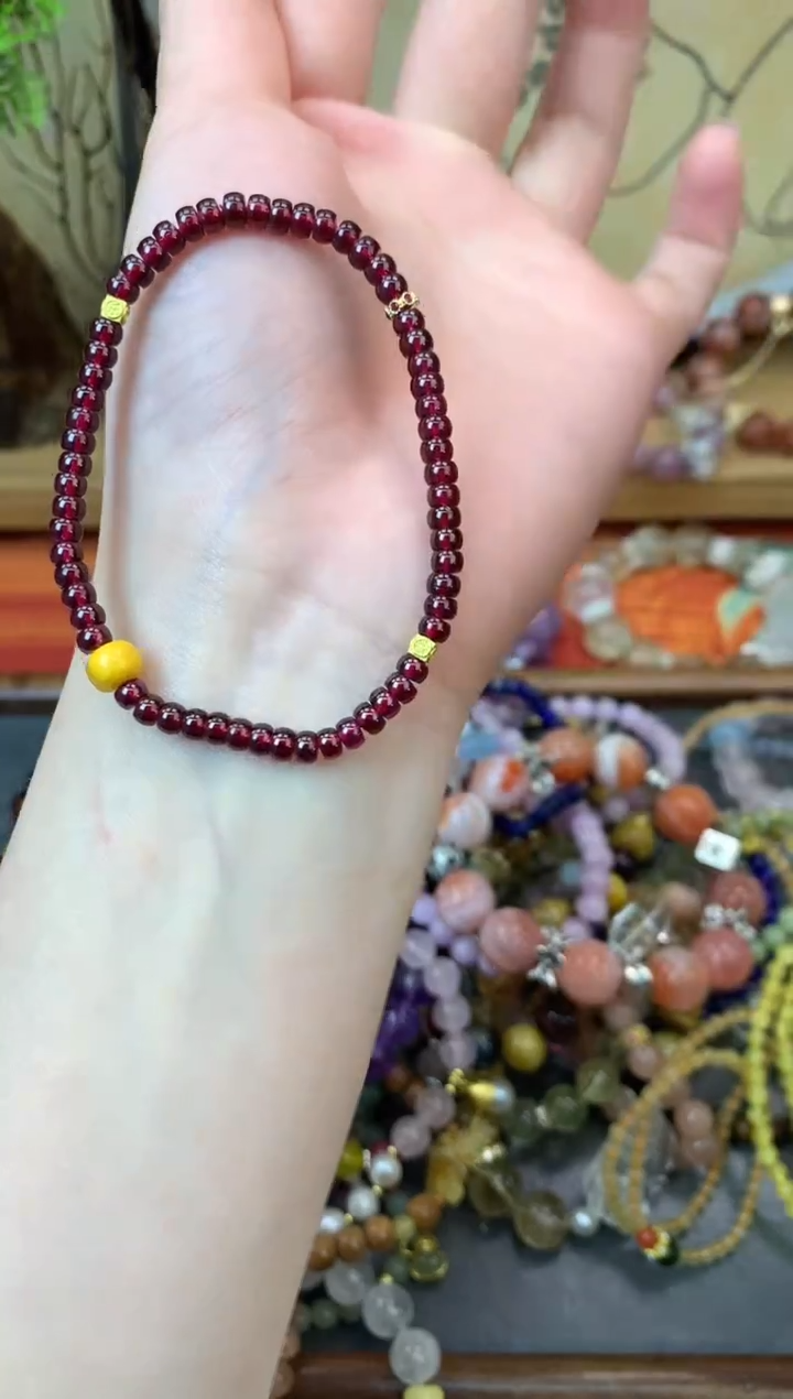 【闪购商品】石榴石手链未镶嵌464