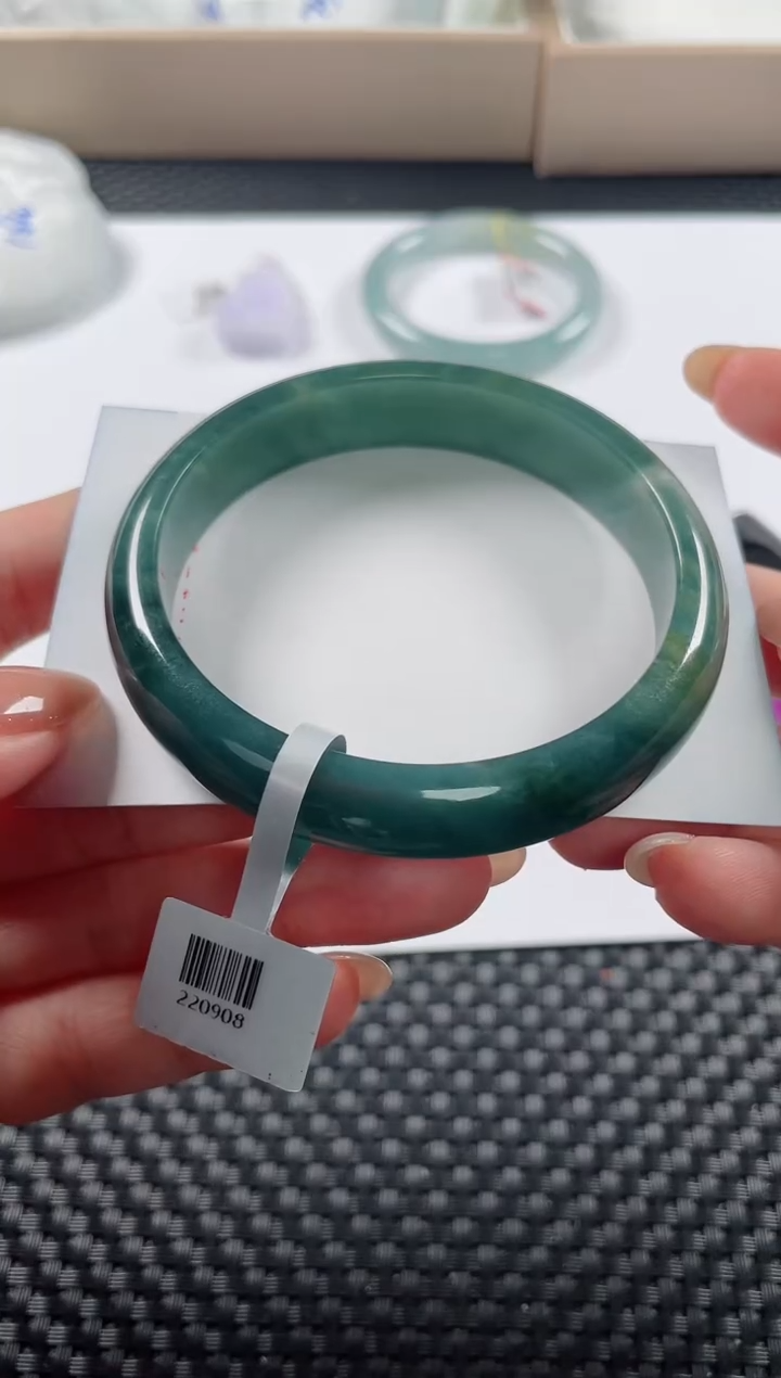 未镶嵌手镯翡翠基地发货H  1640 60+