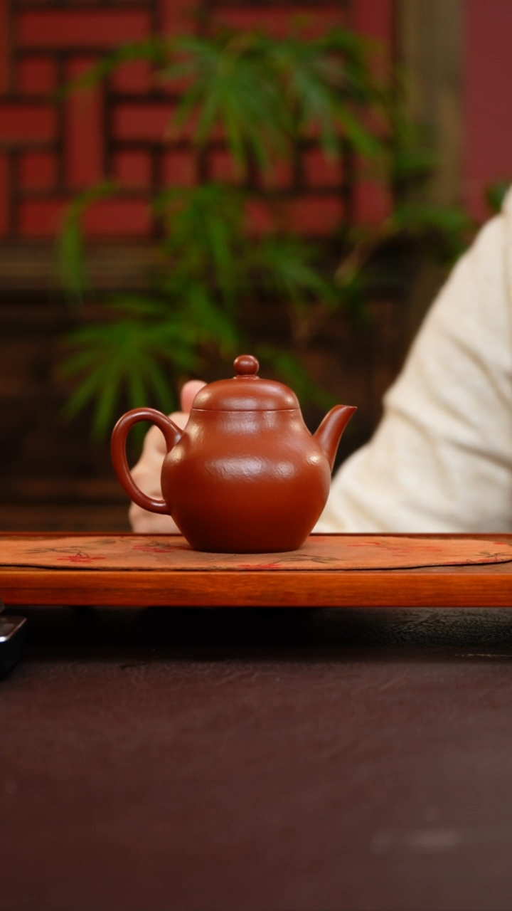 茶壶紫砂高梨 大红袍 150cc 30目 