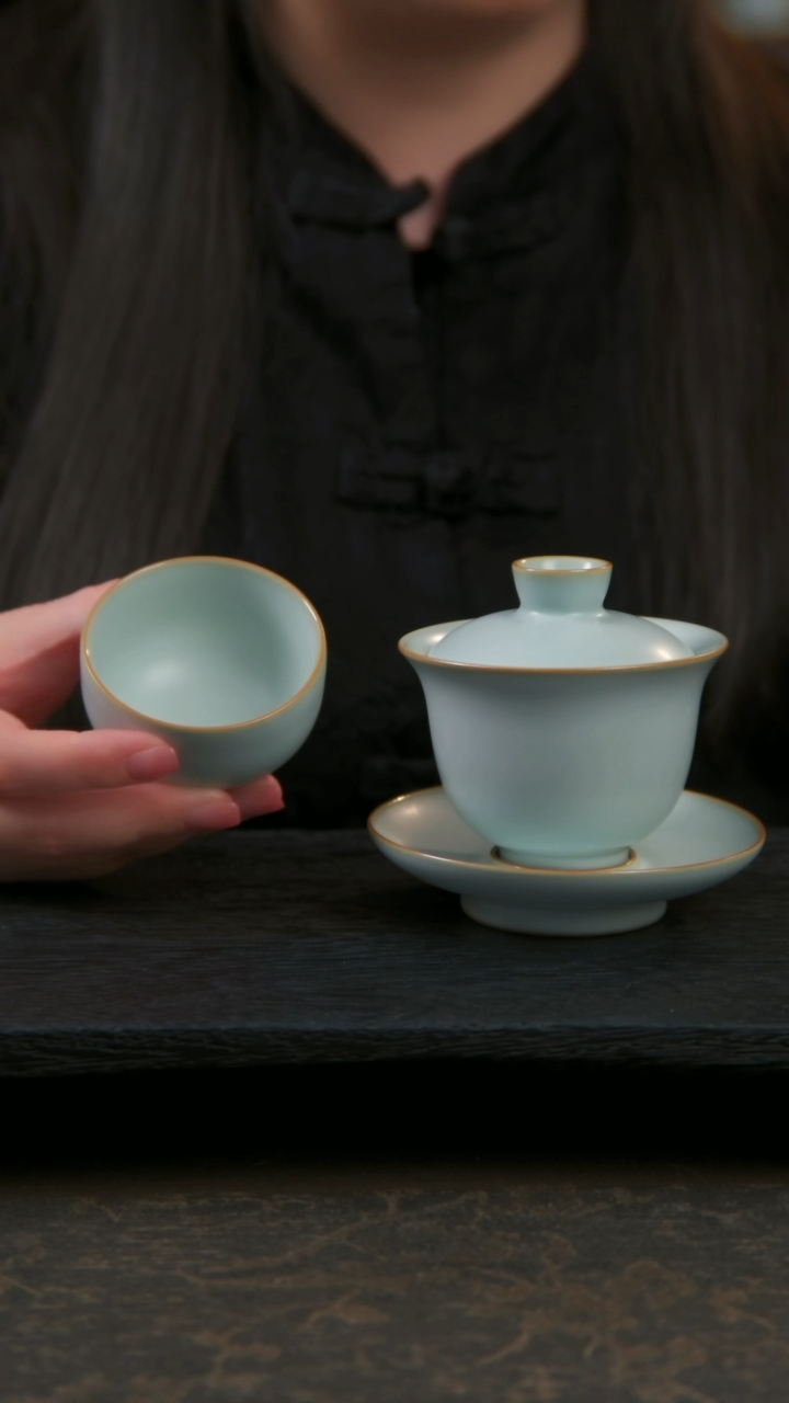 【闪购商品】杯望月盖碗！限时钜惠1080赠送温文杯一只