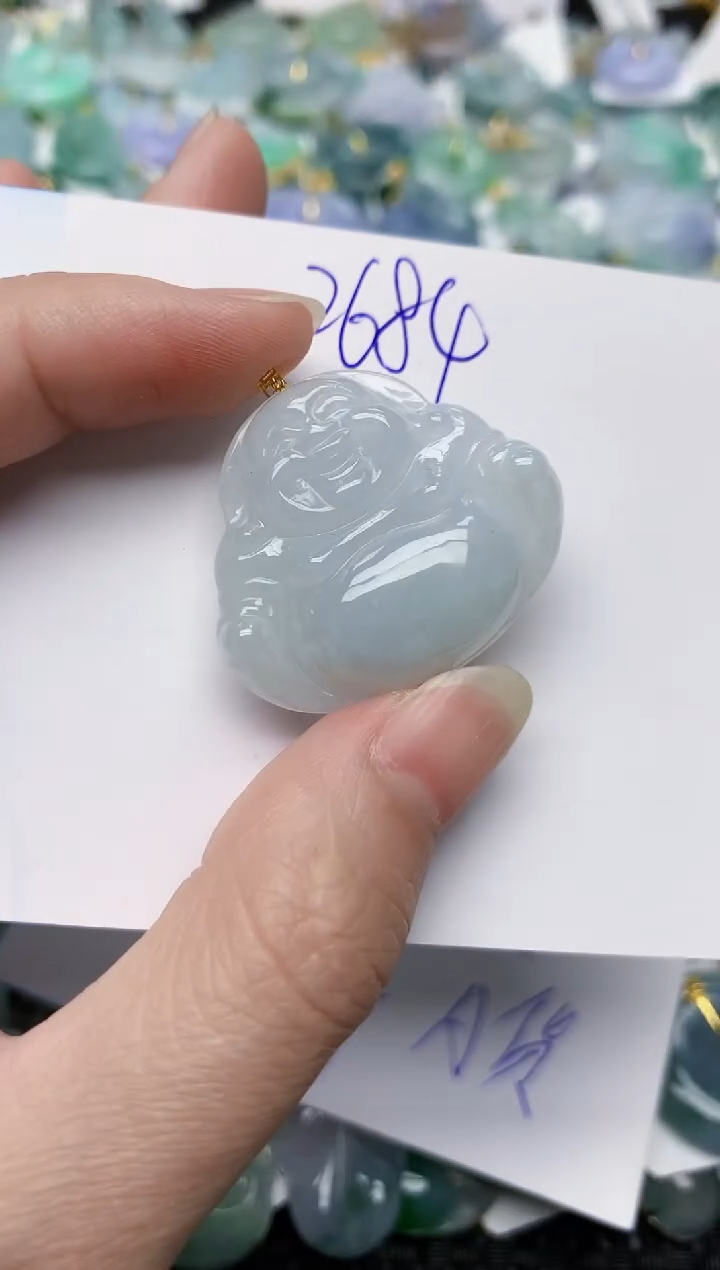 颈饰未镶嵌翡翠 天然缅甸A货翡翠百元以上9元证书费自理