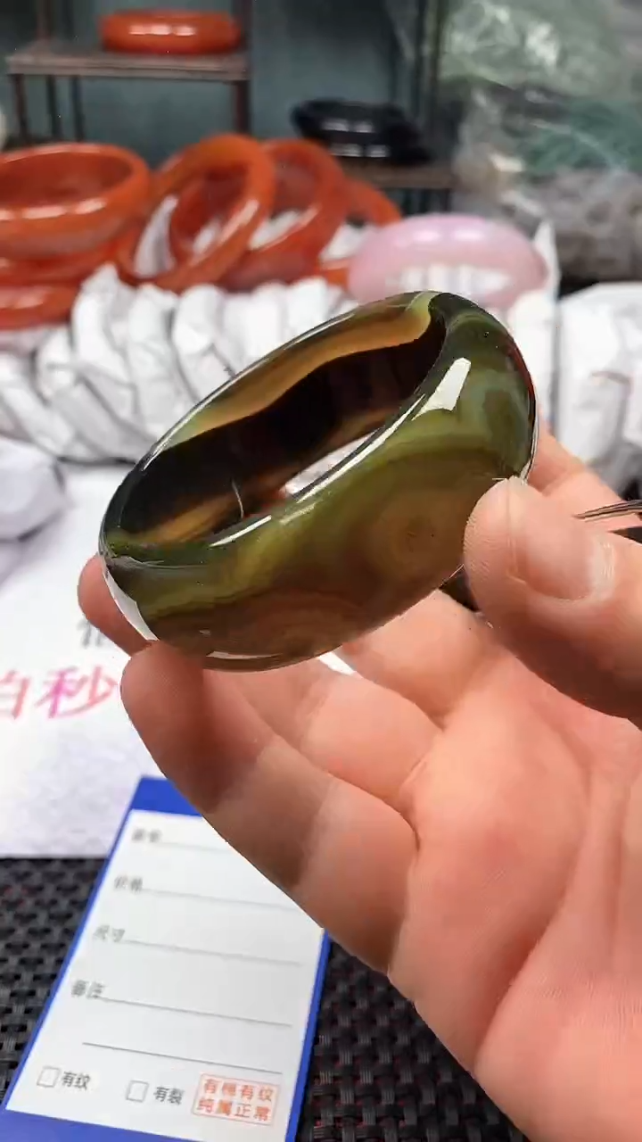 【闪购商品】玛瑙/玉髓手镯未镶嵌429-57多样性发货看清圈口下单