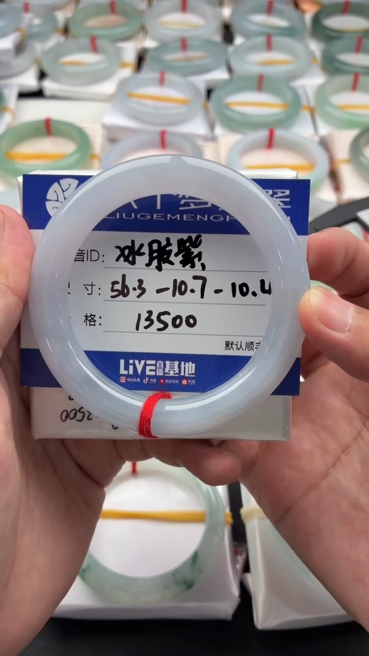 未镶嵌手镯翡翠冰胶紫 48小时鉴赏期