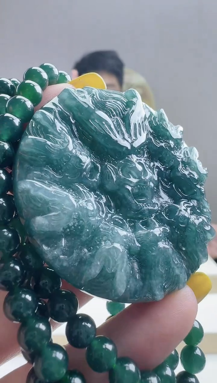 颈饰未镶嵌翡翠天然A货翡翠  多样性随机发其一