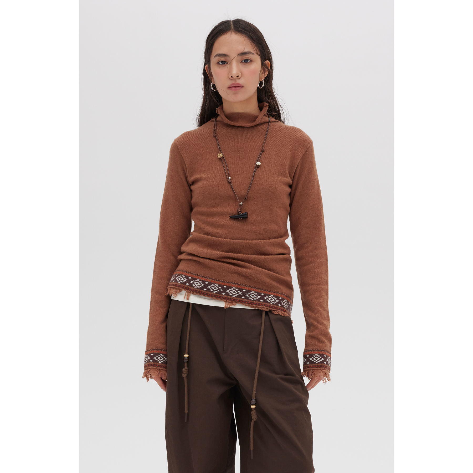 ReneRiva买手店 Vena Label 高领打底针织衫