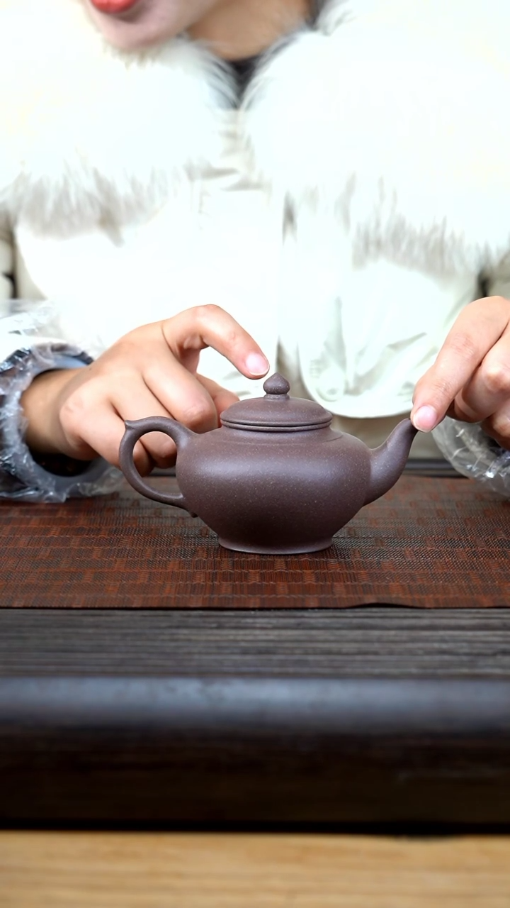 【闪购商品】紫砂茶壶cxm 天青 粗砂 笑樱