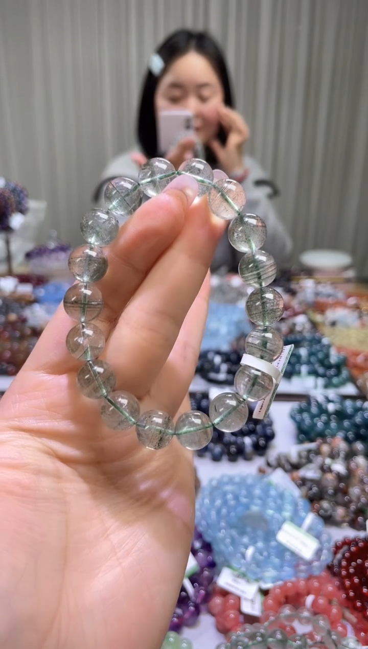 【闪购商品】水晶手串未镶嵌绿幽灵11+