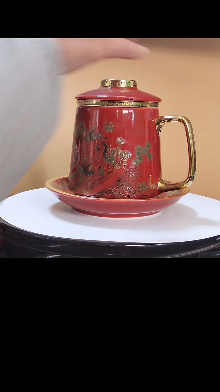 【闪购商品】办公杯松鹤延年办公杯礼盒装