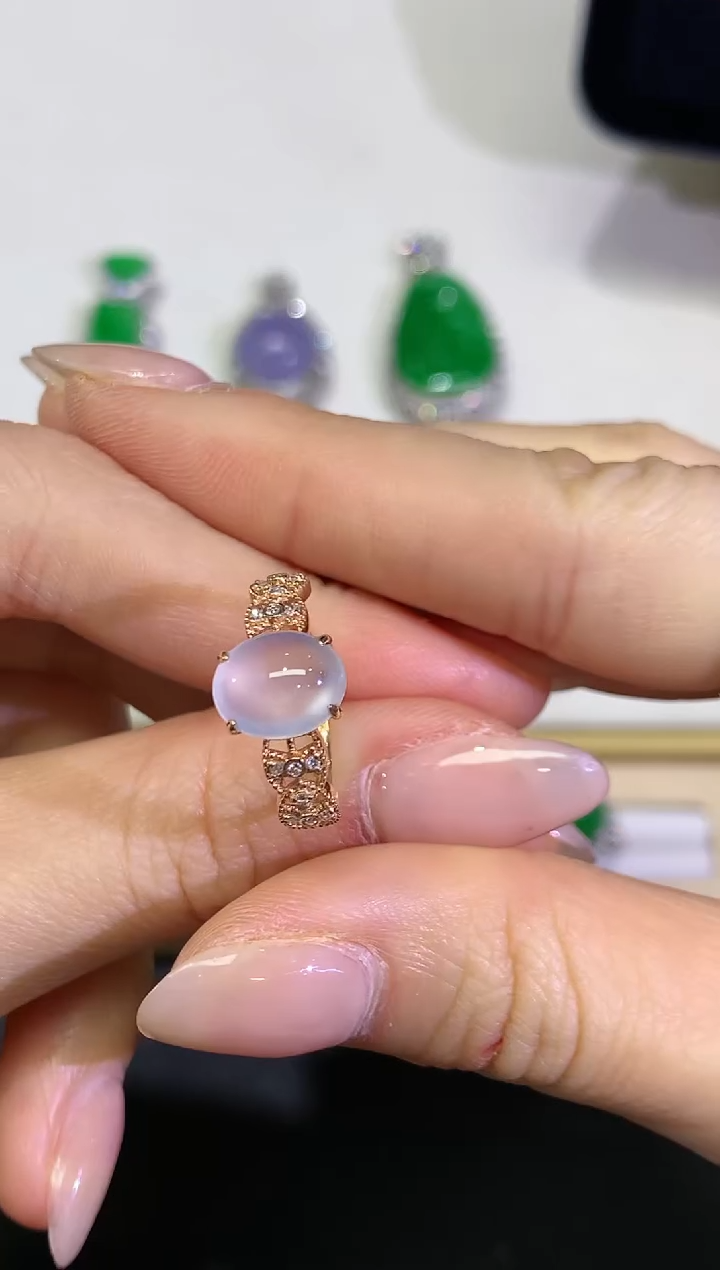 【闪购商品】翡翠颈饰18K金镶嵌团购65