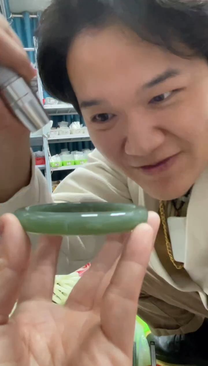 【闪购商品】和田玉颈饰未镶嵌A13且末蓝正圈57