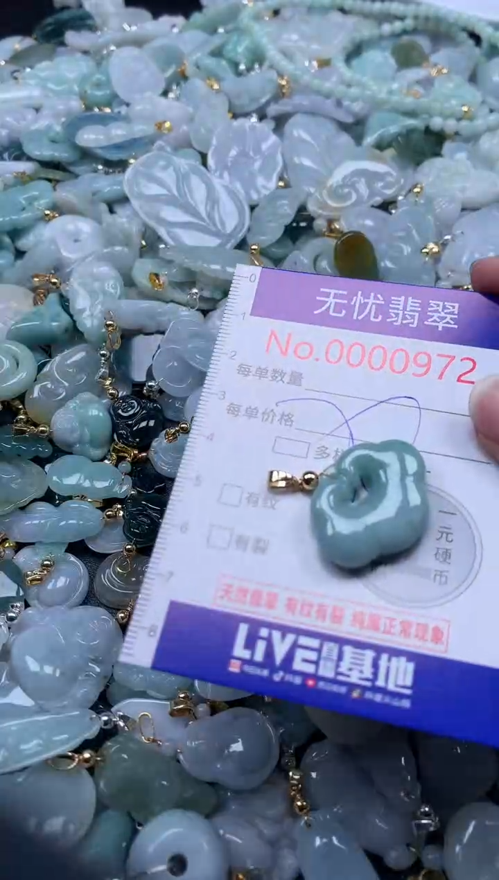 翡翠未镶嵌吊坠(不含链)972