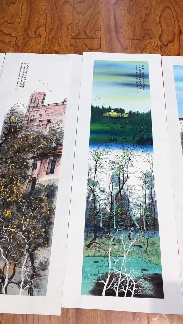 【闪购商品】国画周建真老师亲笔绘画作品27-100