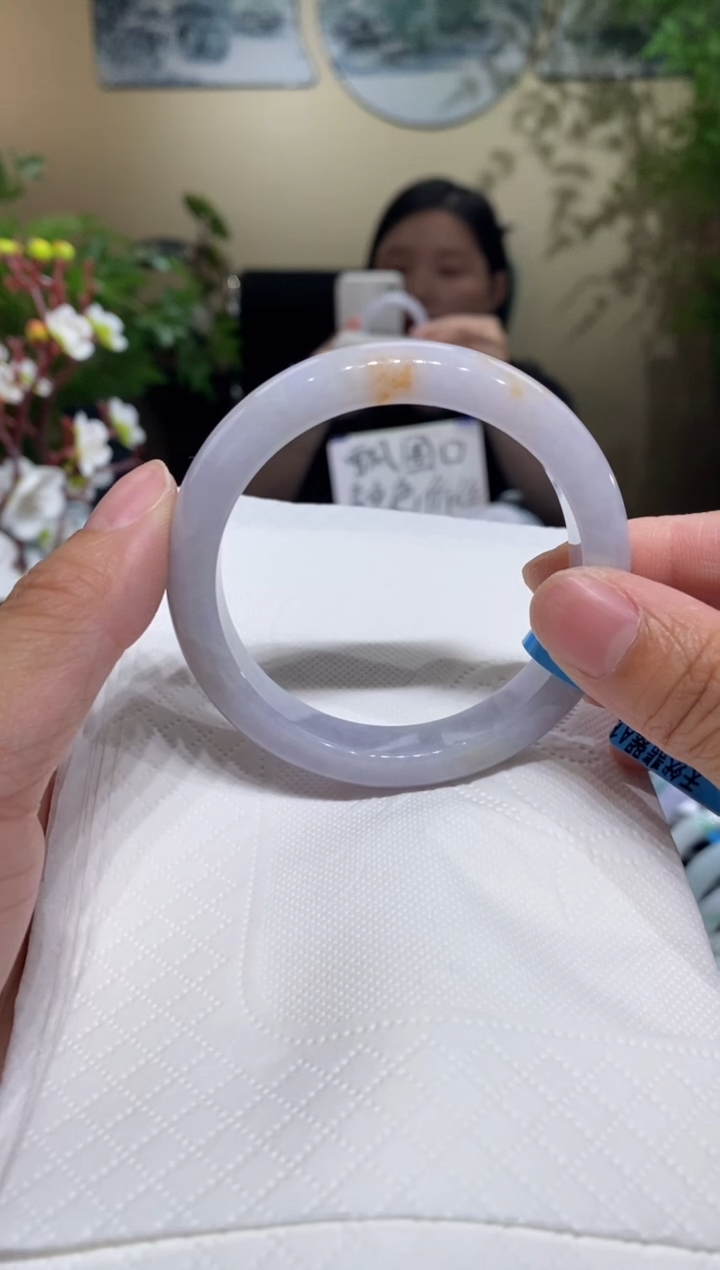 翡翠手镯未镶嵌圈口54.1