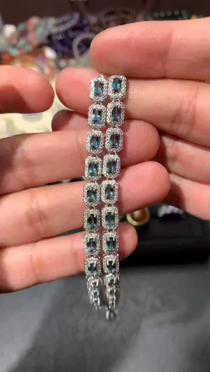 未镶嵌托帕石手链K106【多样性发其一】