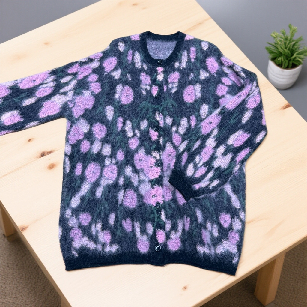 More Beauty U 桃夭 来自秋冬的温暖百搭毛巾绣拉绒羊绒开衫M6656