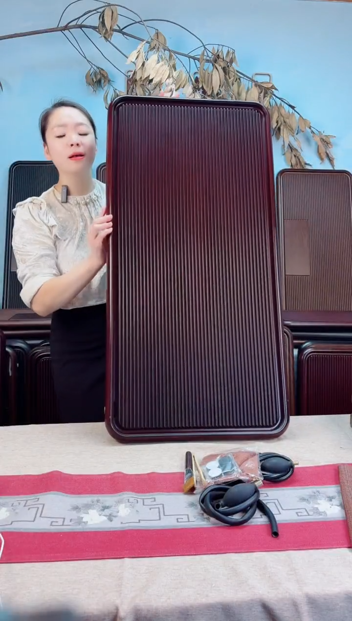 千川红色款式茶盘100*50*5