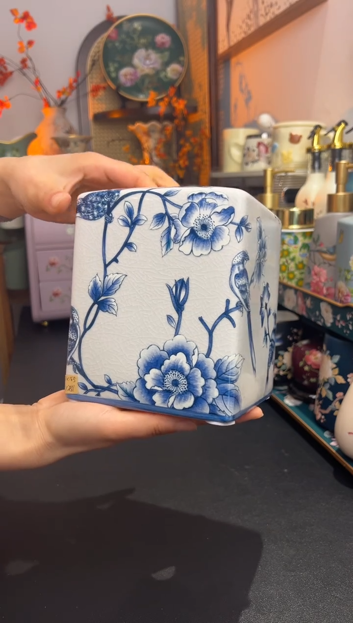 外贸陶瓷家居百货-纸巾盒