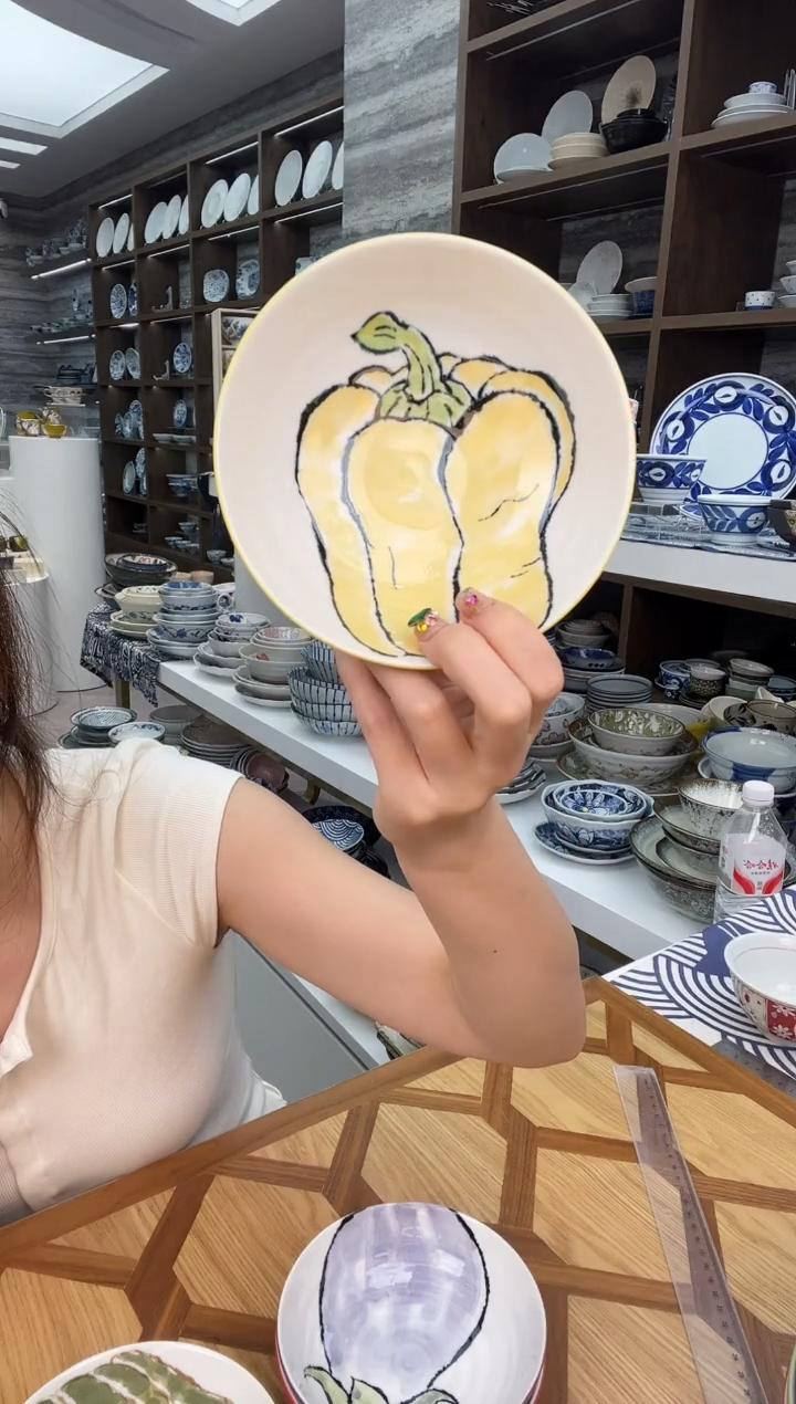 瓷蔬菜小钵13.5cm两支