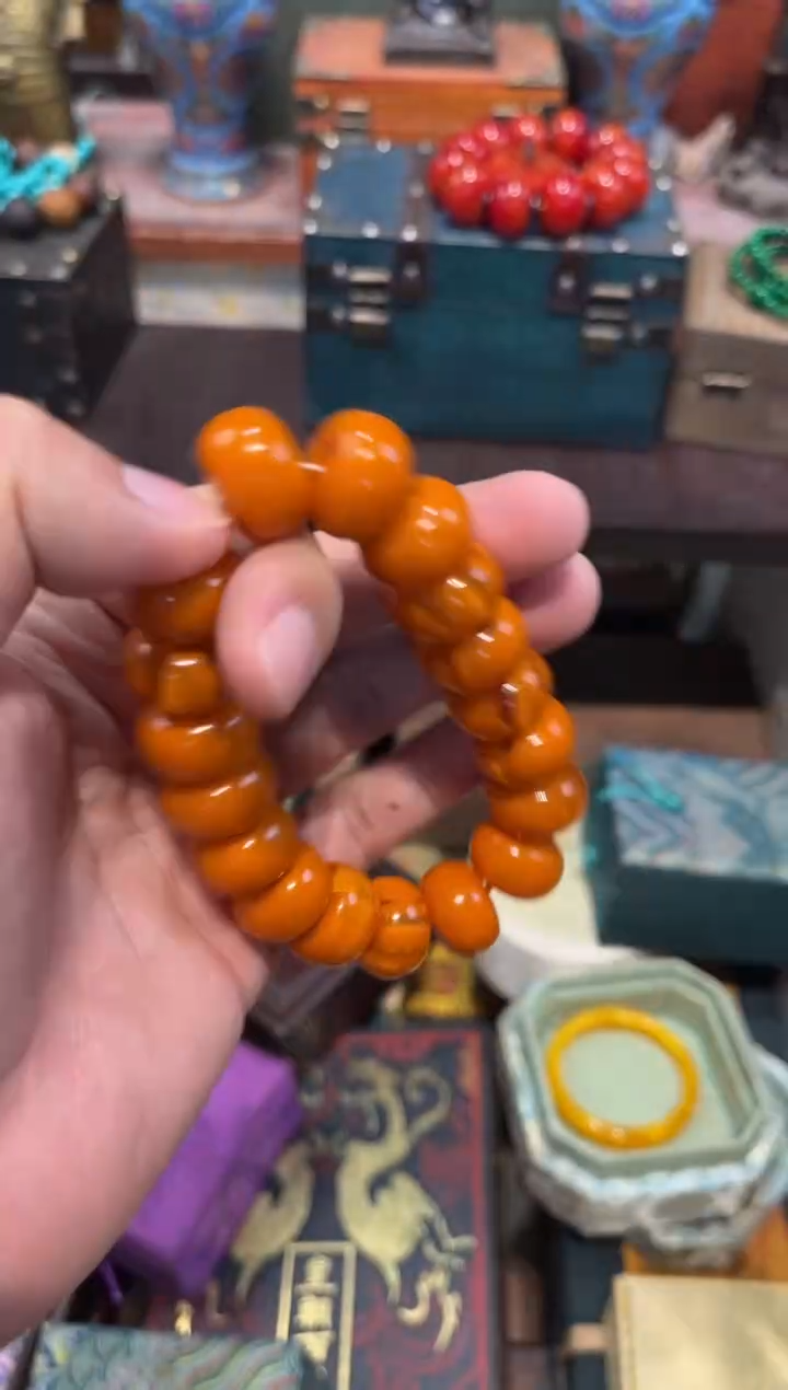 未镶嵌蜜蜡裸石Q刘哥高端专属精品37