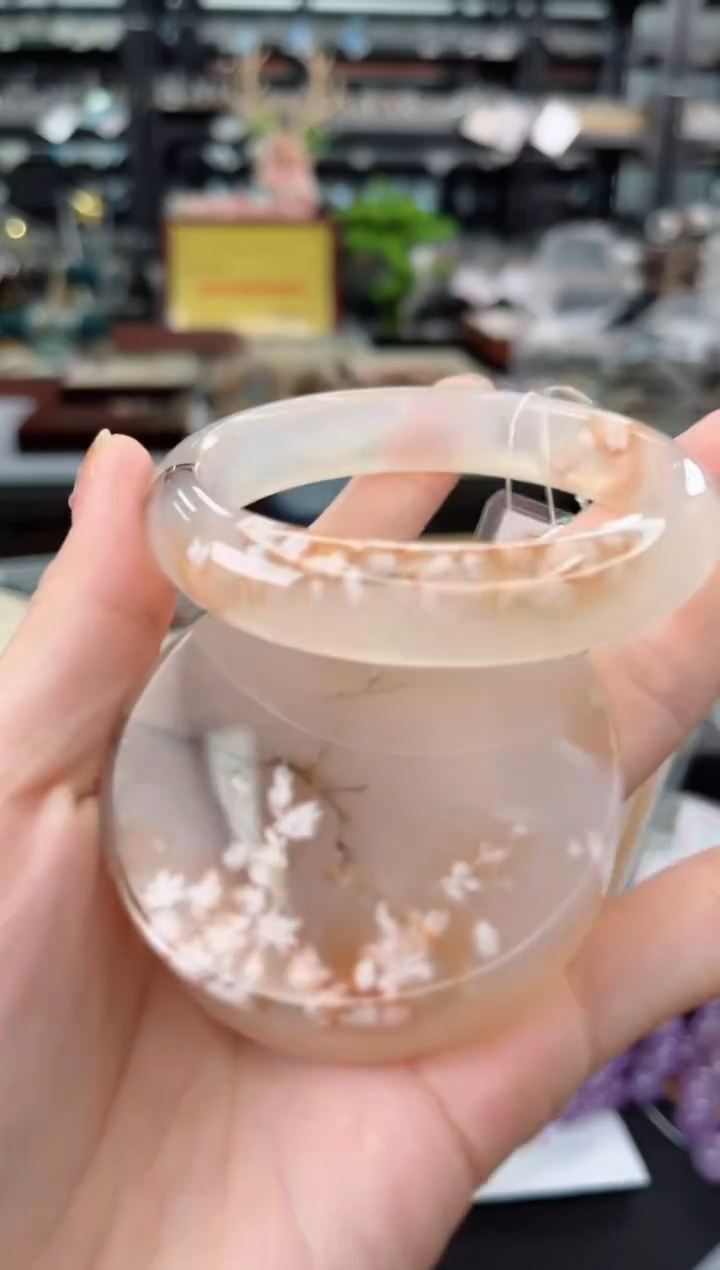 【闪购商品】石英质玉手镯未镶嵌58圈口（赠送镯心）6524558