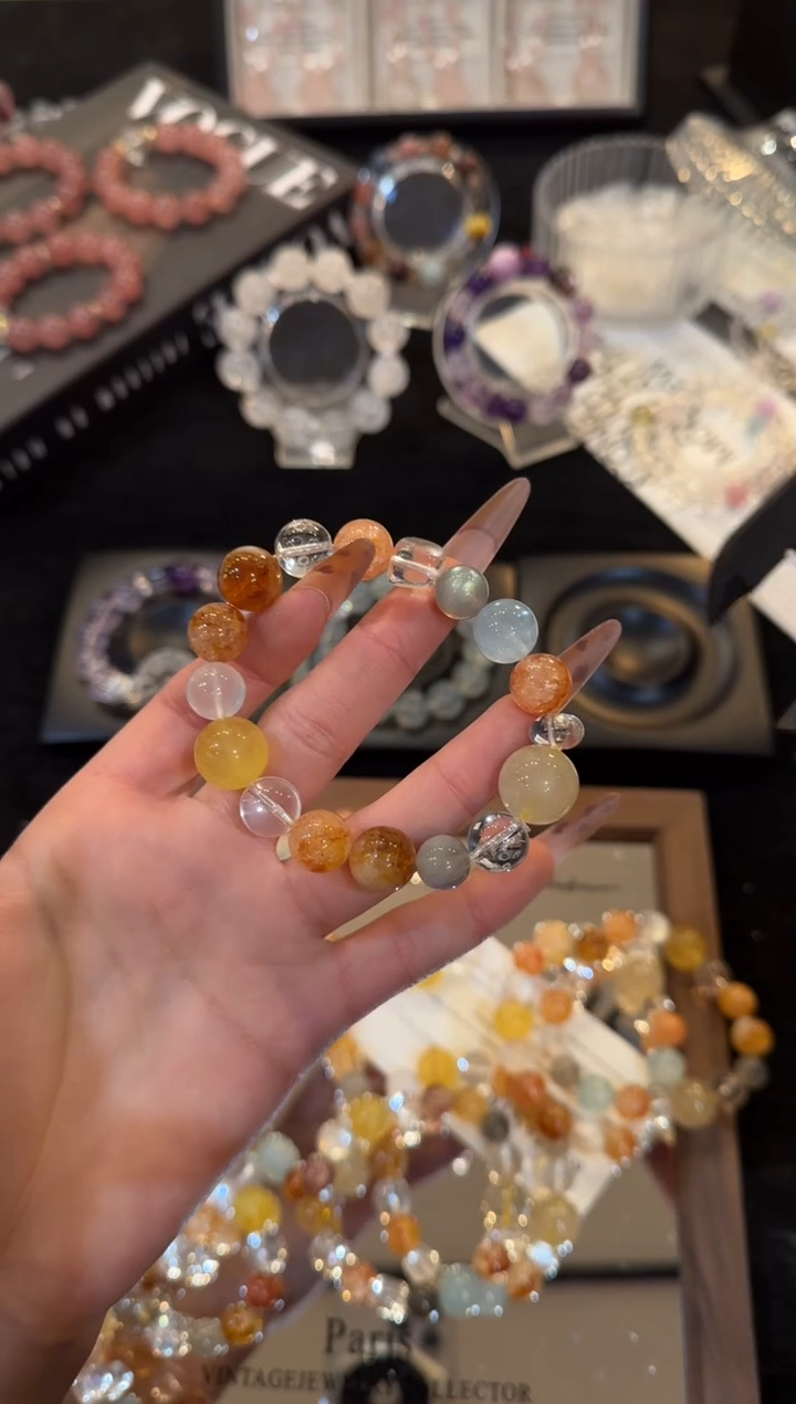 合金手链发晶大鱼海棠x3438