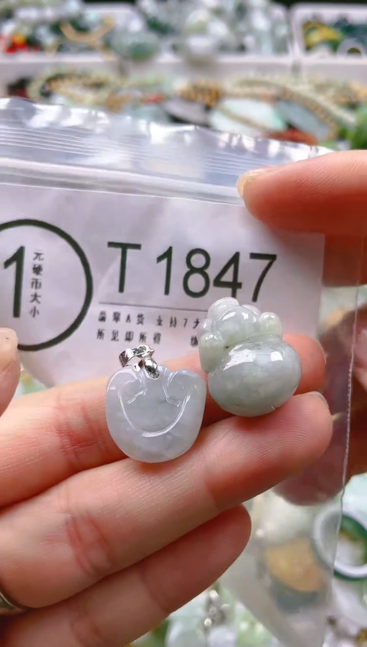 【闪购商品】翡翠颈饰未镶嵌/T/翡翠A货一图一物