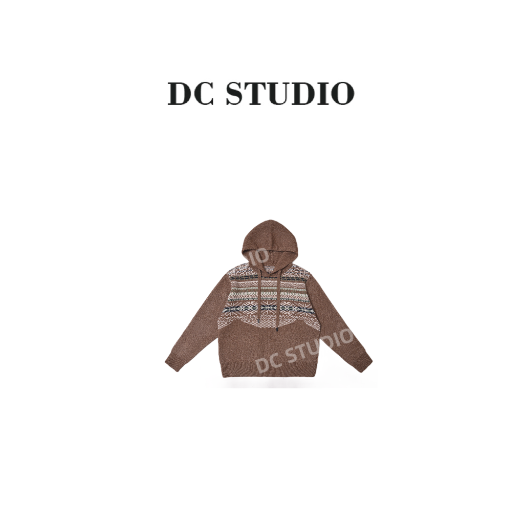 DC STUDIO【光影】2024冬季新款百搭时尚休闲复古高档羊毛衫毛衣