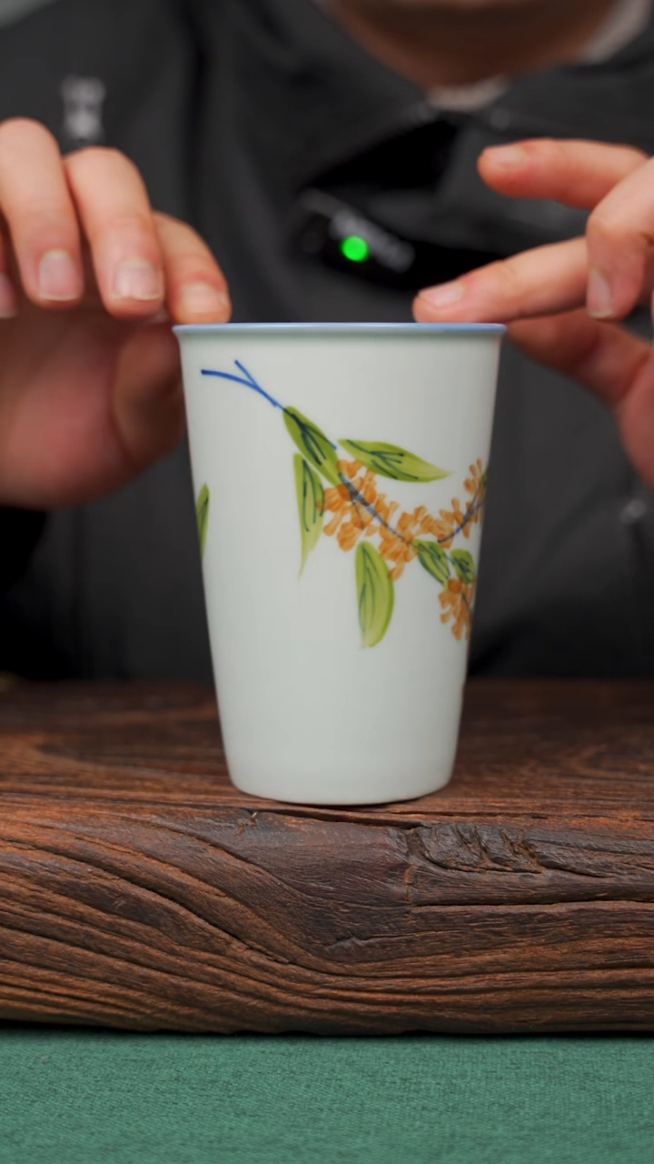 【闪购商品】瓷片103寻一缕瓷香杯釉下手工手绘瓷器