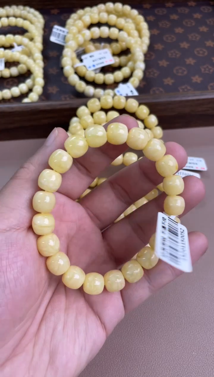 【闪购商品】琥珀裸石未镶嵌10mm精工高桩 13g 517 