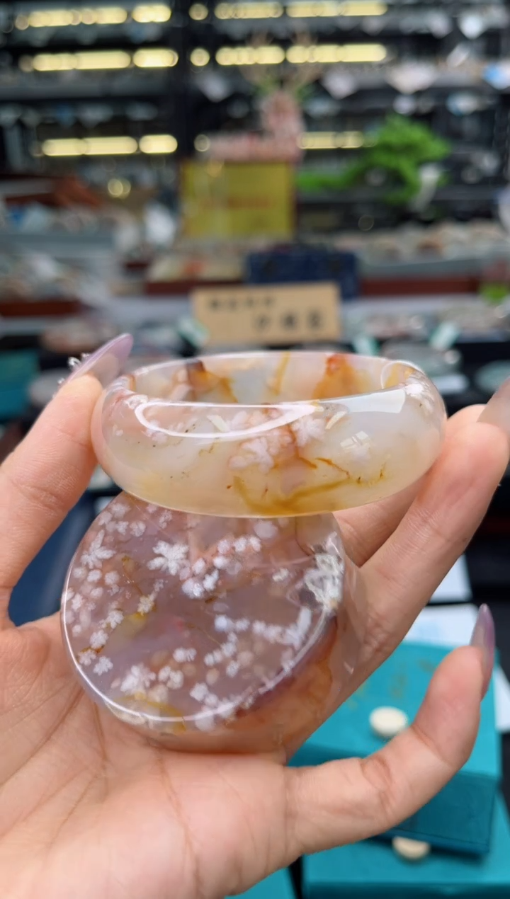 石英质玉手镯未镶嵌58圈口（赠品镯心）6650299