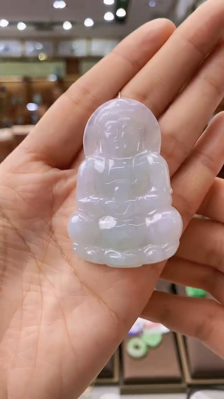 【闪购商品】翡翠颈饰未镶嵌观音