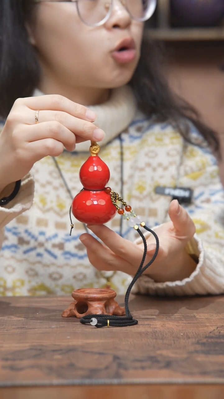 【闪购商品】326号-大漆飘漆小葫芦脖挂