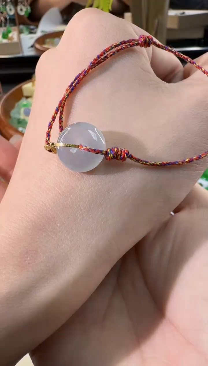 【闪购商品】翡翠吊坠(不含链)18K金镶嵌缅甸翡翠A货挂件