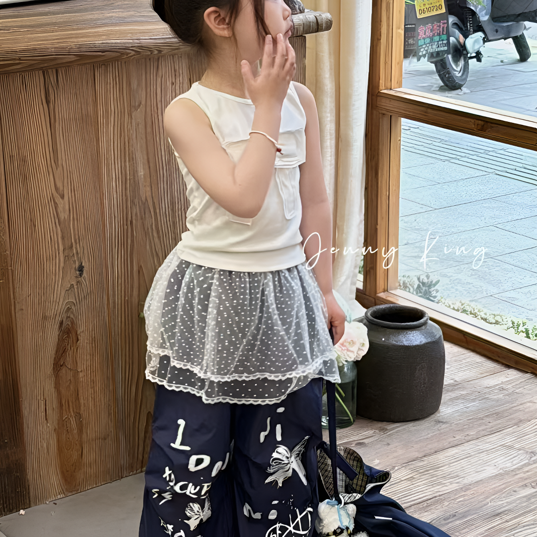 橘子皮kids套装薄款上衣小童休闲童装夏季夏装儿童女童【No退No换】