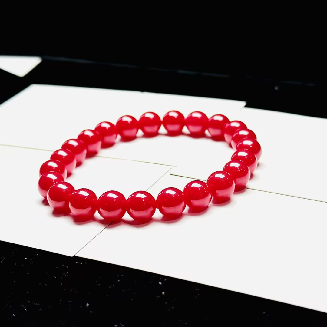【LXX】红宝石手串-约8mm（多样性发其一）