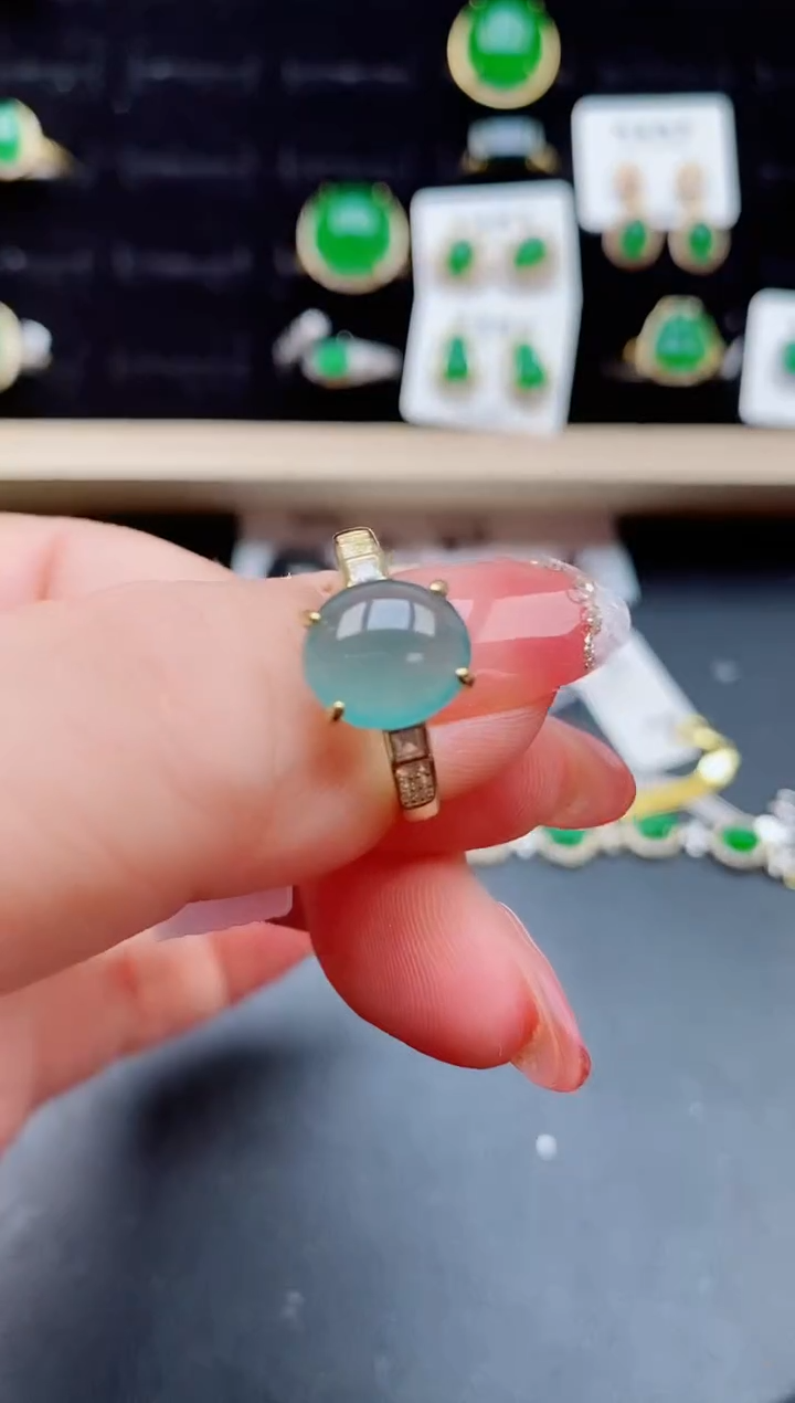 【闪购商品】翡翠戒指银S925镶嵌121212