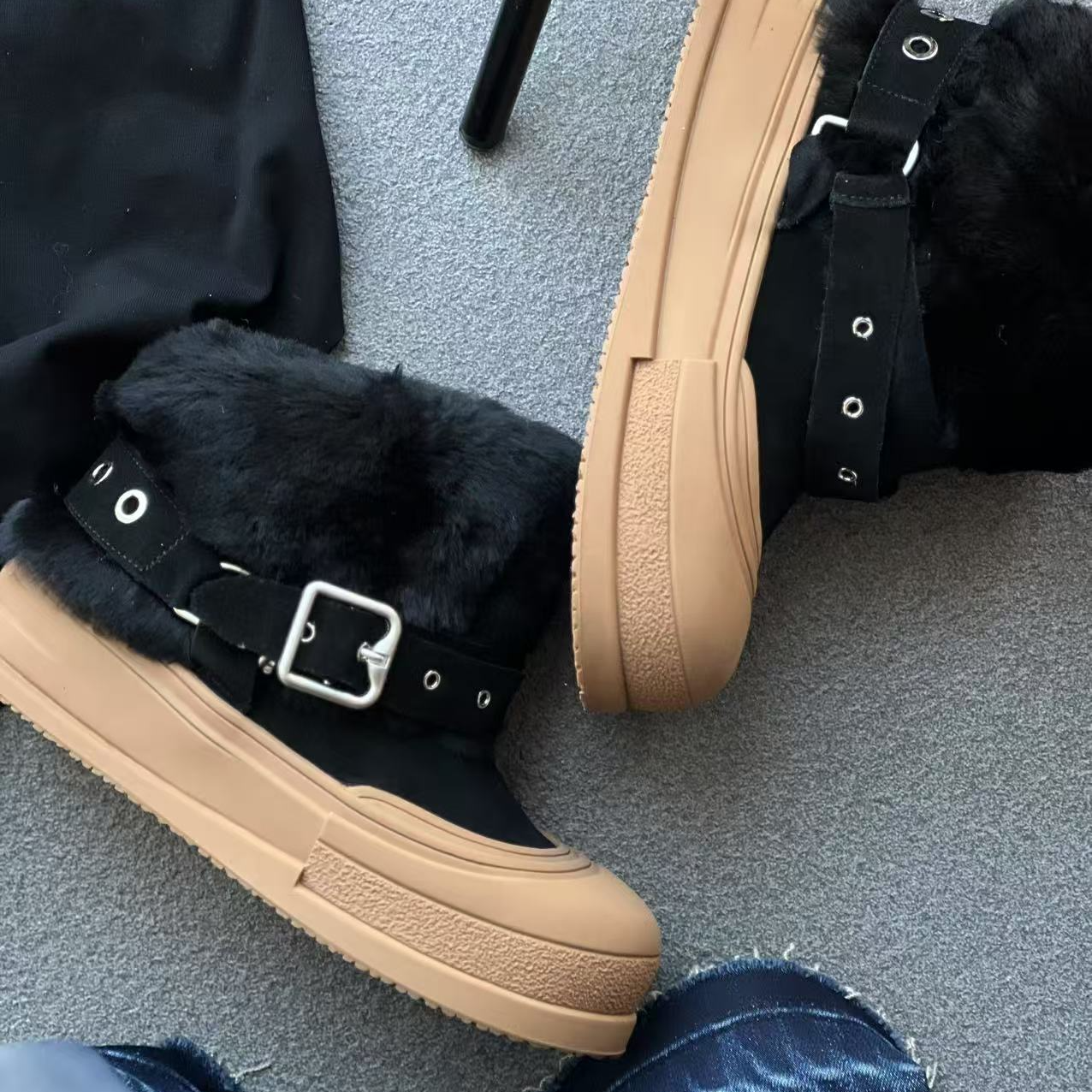 微瑕雪地靴女款加厚短靴6029