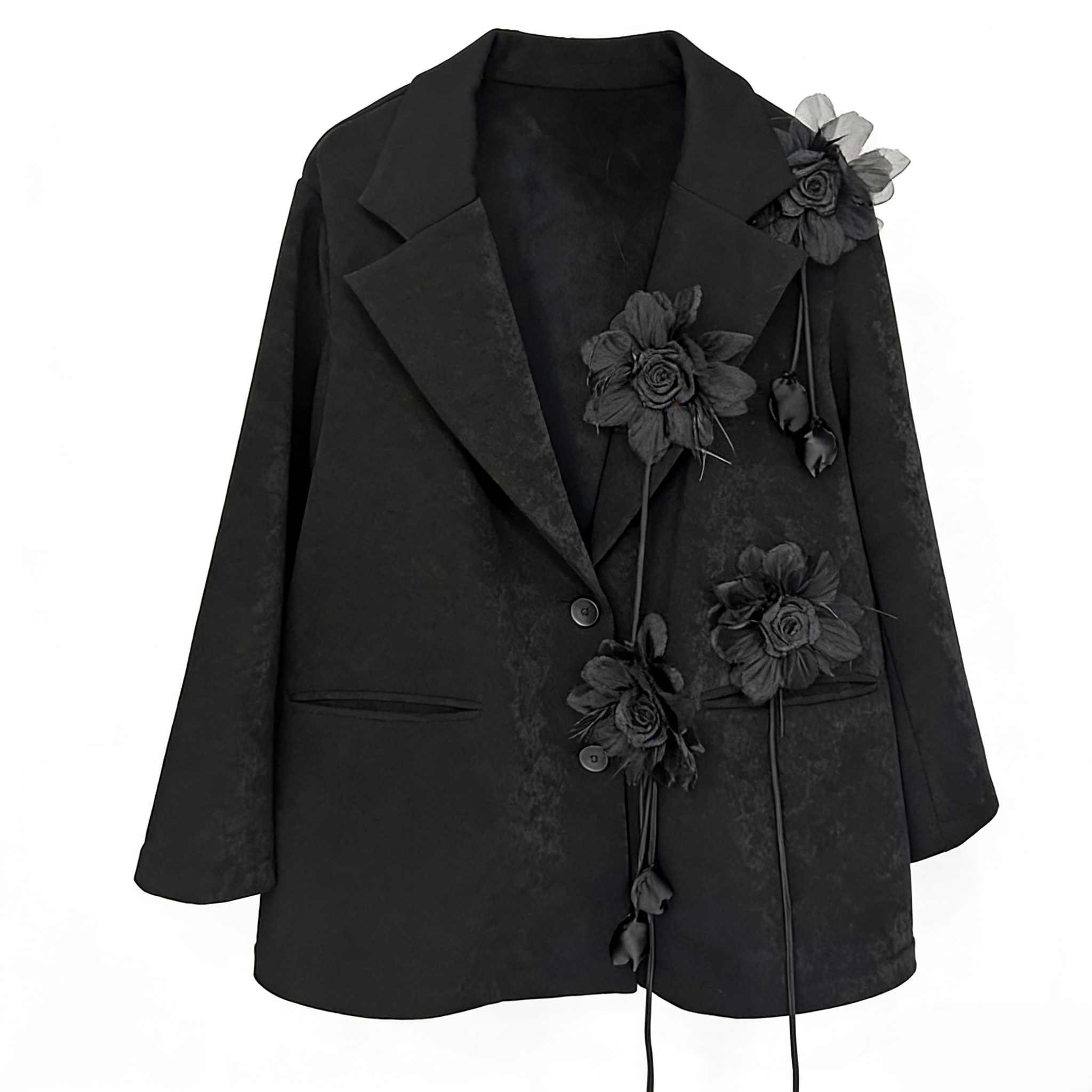 （030西装外套）包袖长袖常规款中长款宽松型西装女士气质时尚西服