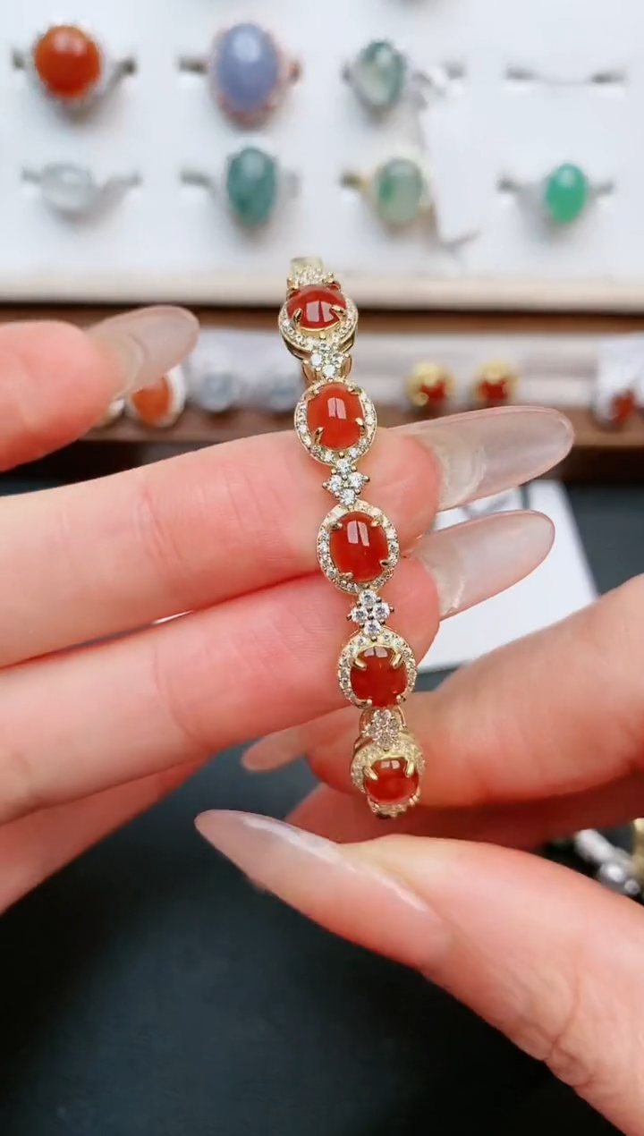 【闪购商品】翡翠戒指银S925镶嵌....