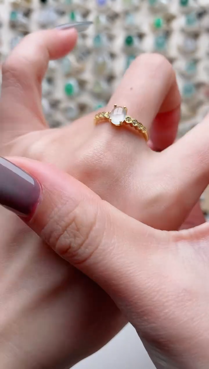 【闪购商品】翡翠戒指银S925镶嵌.........