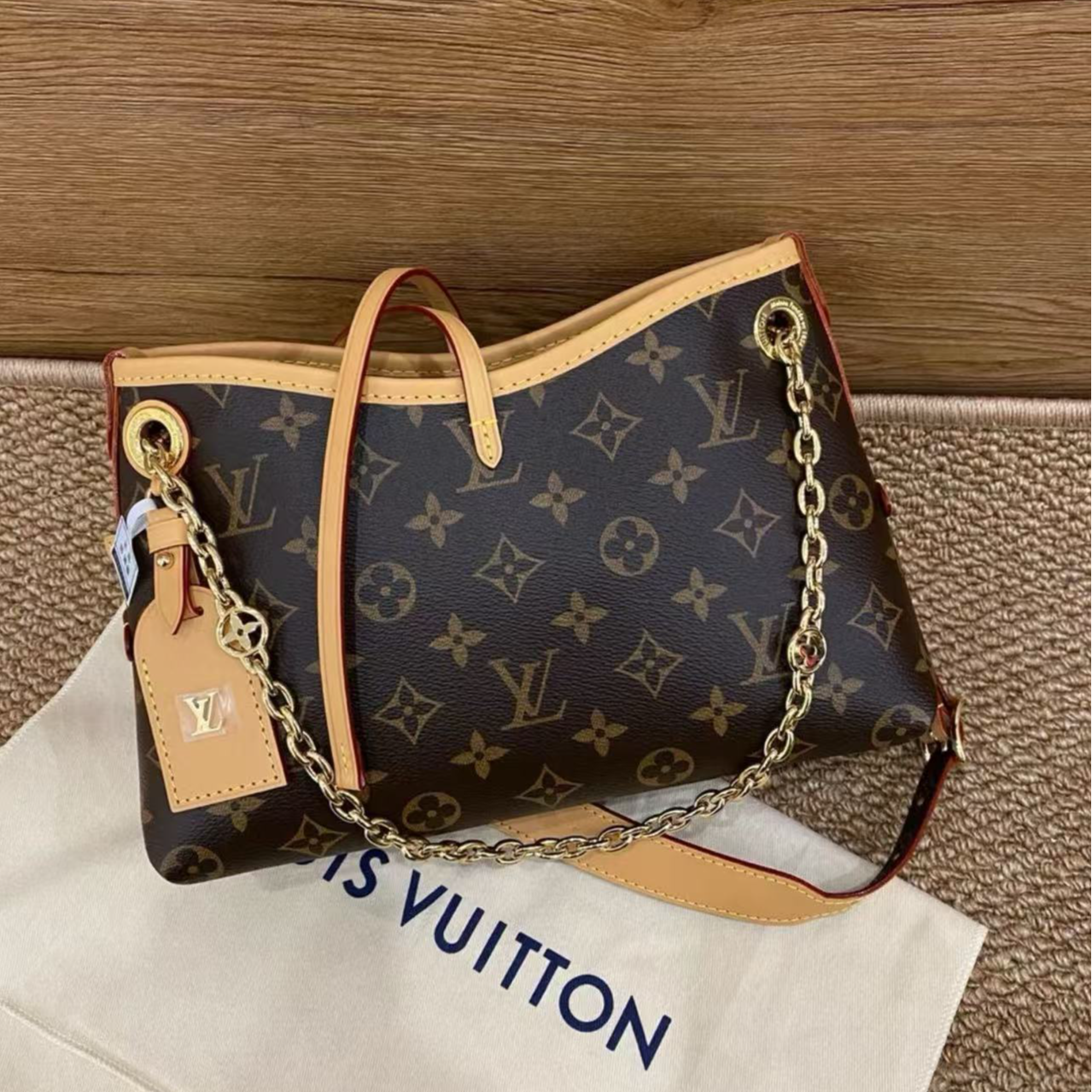99新 LouisVuitton/路易威登  carryall BB单肩包/BB1245984