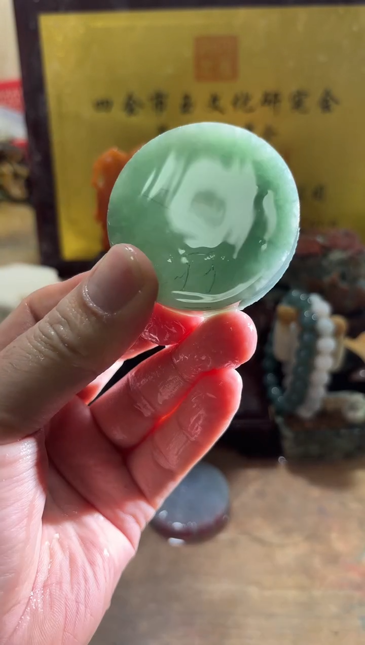 未镶嵌挂件翡翠A货常星7169