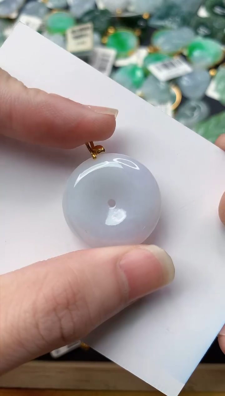 【闪购商品】翡翠颈饰18K金镶嵌10........