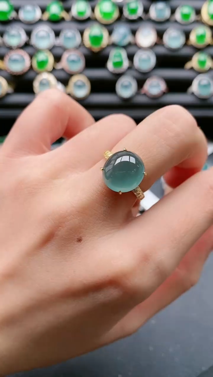 【闪购商品】翡翠戒指银S925镶嵌11111111