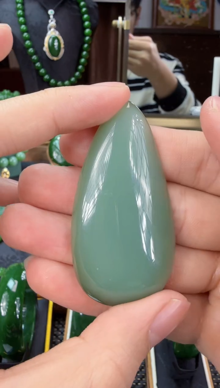 【闪购商品】和田玉（碧玉）吊坠(不含链)未镶嵌 