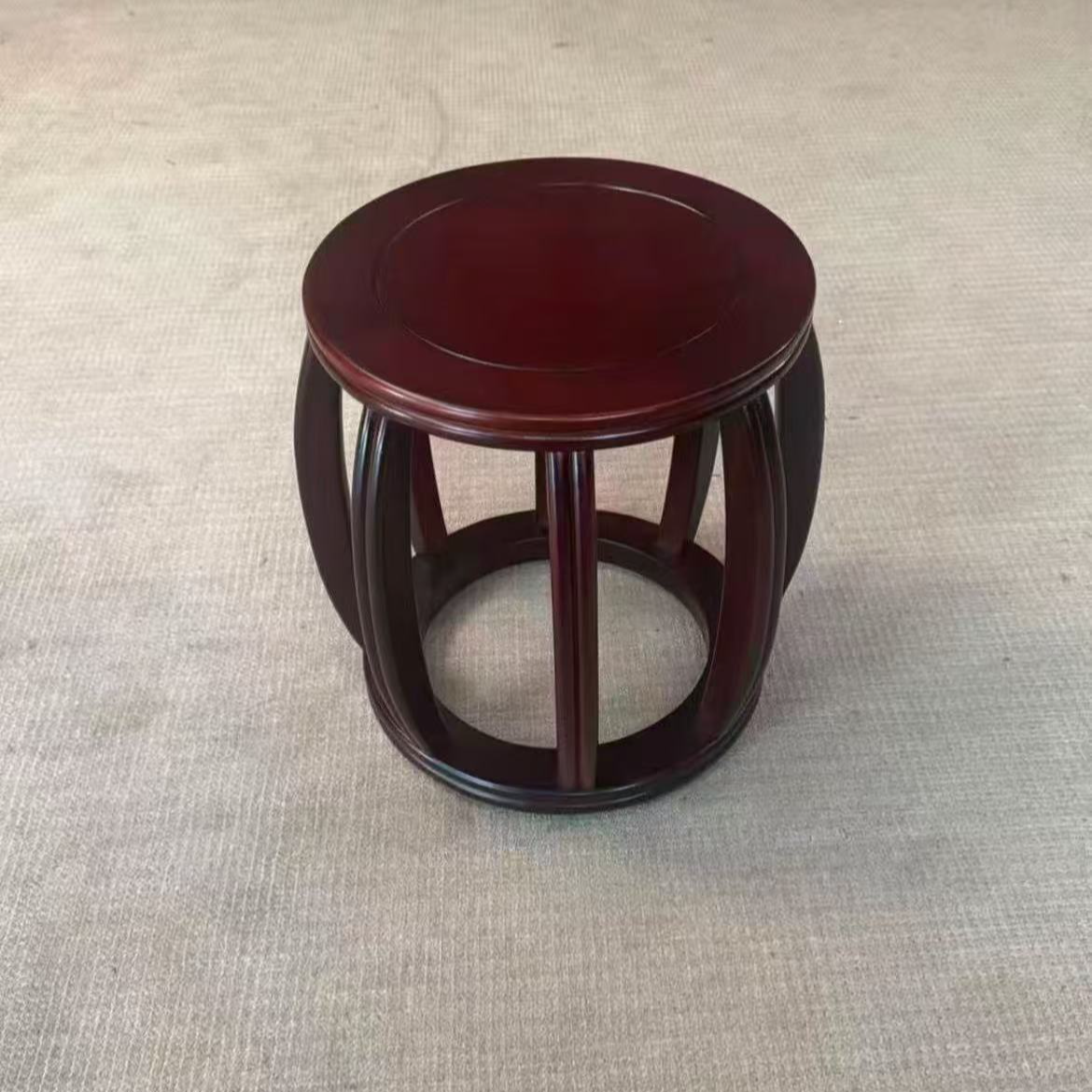 新中式洋槐鼓凳家用休闲凳餐凳