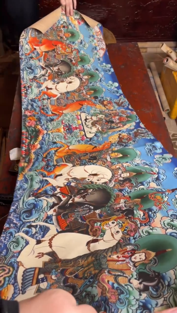 卷轴画手绘唐卡079